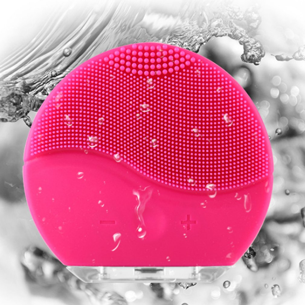 NEW Ultrasonic Electric Facial Cleansing Brush Face Washing USB Vibration Skin Blackhead Removal Pore Cleanser Silicone Massager