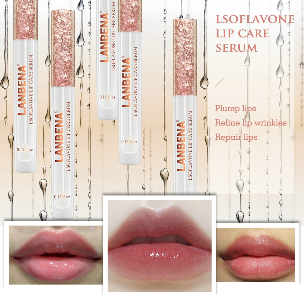 LANBENA  Lip Care Serum Plumper Repairing Moisturizing Lip Elasticity