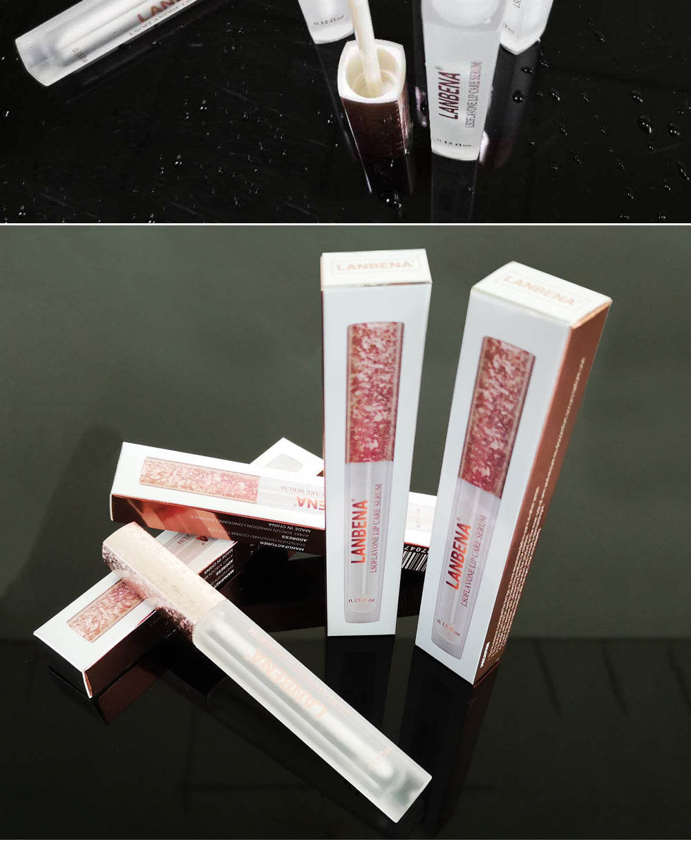 LANBENA  Lip Care Serum Plumper Repairing Moisturizing Lip Elasticity